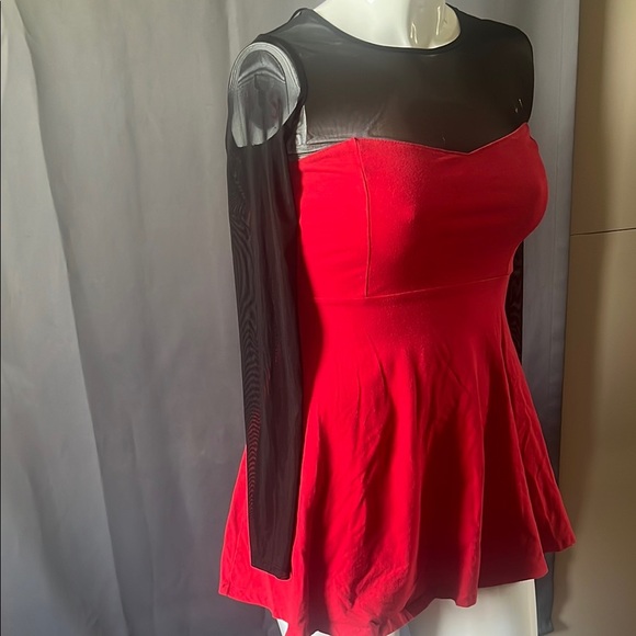Forever 21 Classic Black And Red Dress - Picture 3 of 5